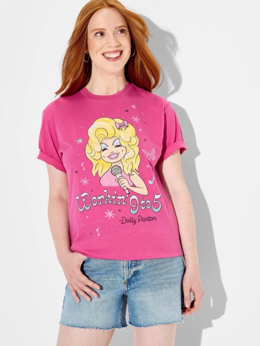 Dolly Parton Workin' 9 to 5 T Shirt Size Small NWT